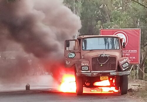 Burning Truck