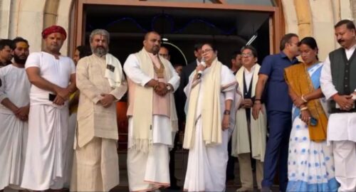 Mamata Banerjee at Gangasagar