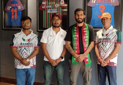আইএসএল লিগ জয়, মোহনবাগান অধিনায়ককে সম্বর্ধনা আসানসোল মেরিনার্স’ র