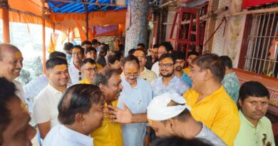 আসানসোলে মহাবীর স্থানের খুঁটি পুজো  মন্দিরের সৌন্দর্যায়ন ও পুনর্নির্মাণের অনুষ্ঠানে মন্ত্রী
