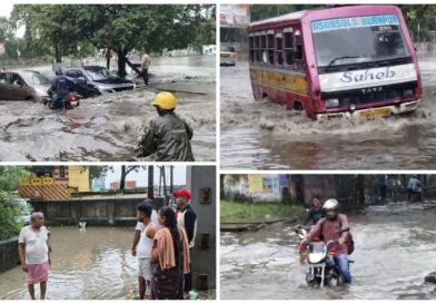 আসানসোলের একাধিক এলাকা ঘন্টা কয়েকের বৃষ্টিতে জলের তলায়