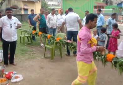 न्यू आंबेडकर क्लब कालीपूजा में केदारनाथ की तर्ज पर पंडाल, खूंटी पूजा