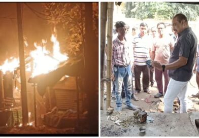 रानीगंज में तीन दुकानें जलकर राख, लाखों का नुकसान