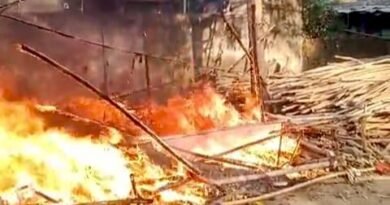 প্যান্ডেলের গোডাউনে আগুন লেগে ক্ষতি