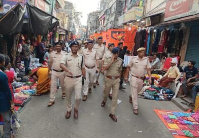 রানীগঞ্জে রামনবমী শোভাযাত্রার আগেই পুলিশ প্রশাসনের বিশেষ টহলদারি