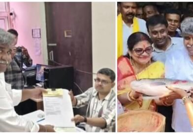 মাছ” নিয়ে যাত্রা করে মনোনয়ন জমা পান্ডবেশ্বরের বিজেপি প্রার্থীর