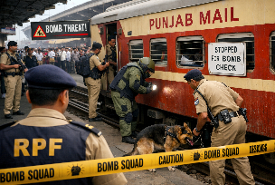 Train छूटी तो फैला दी बम की अफवाह, मचा हड़कंप, 4 घंटे तक रुकी ट्रेन, रेलवे और पुलिस – प्रशासन हजारों यात्री रहे परेशान