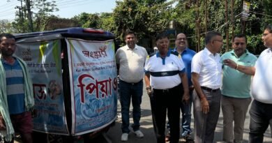 आसनसोल संस्कार द्वारा  मोबाइल प्याऊ सेवा का आयोजन