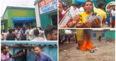রানিগঞ্জে বিজেপি সমর্থককে হুমকি, পাল্টা তৃণমূল কার্যালয়ে হামলা ও ভাঙচুর