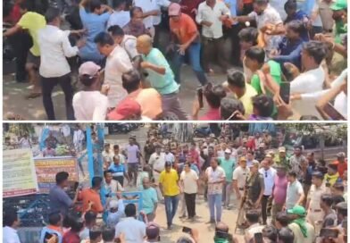 पांडवेश्वर में  बालू माफिया युधिष्ठिर घोष और टीएमसी नेता निताई अधिकारी गिरफ्तार, पुलिस वाहन पर अंडों की बारिश