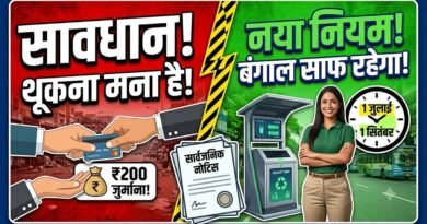 पश्चिम बंगाल में सार्वजनिक स्थानों पर गंदगी फैलाने और थूकने पर लगेगा जुर्माना, सरकार ने जारी किया सार्वजनिक नोटिस