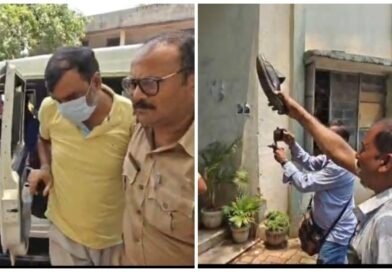 ডিমের পর এবার ‘চটি’! আসানসোল আদালতে ধৃত তৃণমূল নেতাকে ঘিরে বিজেপির বিক্ষোভ, ” চোর স্লোগান