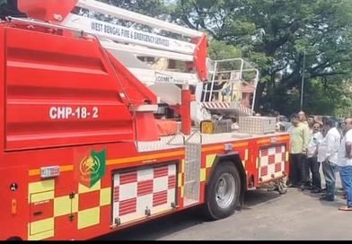 आग बुझाने की क्षमता बढ़ी  दुर्गापुर दमकल विभाग को मिला अत्याधुनिक बड़ा लैडर