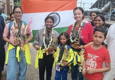 আন্তর্জাতিক যোগা মঞ্চে উজ্জ্বল অন্ডালের চার কন্যা