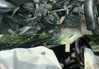 कल्याणेश्वरी में पूजा देकर लौटते समय मैथन में सड़क दुर्घटना, बाइक चालक घायल