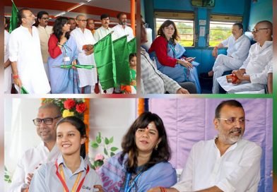 देवघर में 293.67 करोड़ रुपये की जसीडीह बाईपास रेल लाइन का उद्घाटन, सांसद ने दिखाई हरी झंडी