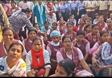 दुर्गापुर के निजी अस्पताल में बोनस की मांग को लेकर प्रदर्शन, सफाईकर्मियों और सुरक्षा गार्डों ने किया काम बंद