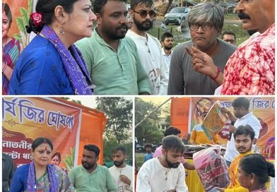 Burnpur : न्यू टाउन में मंत्री के नेतृत्व में 700 साड़ी वितरण